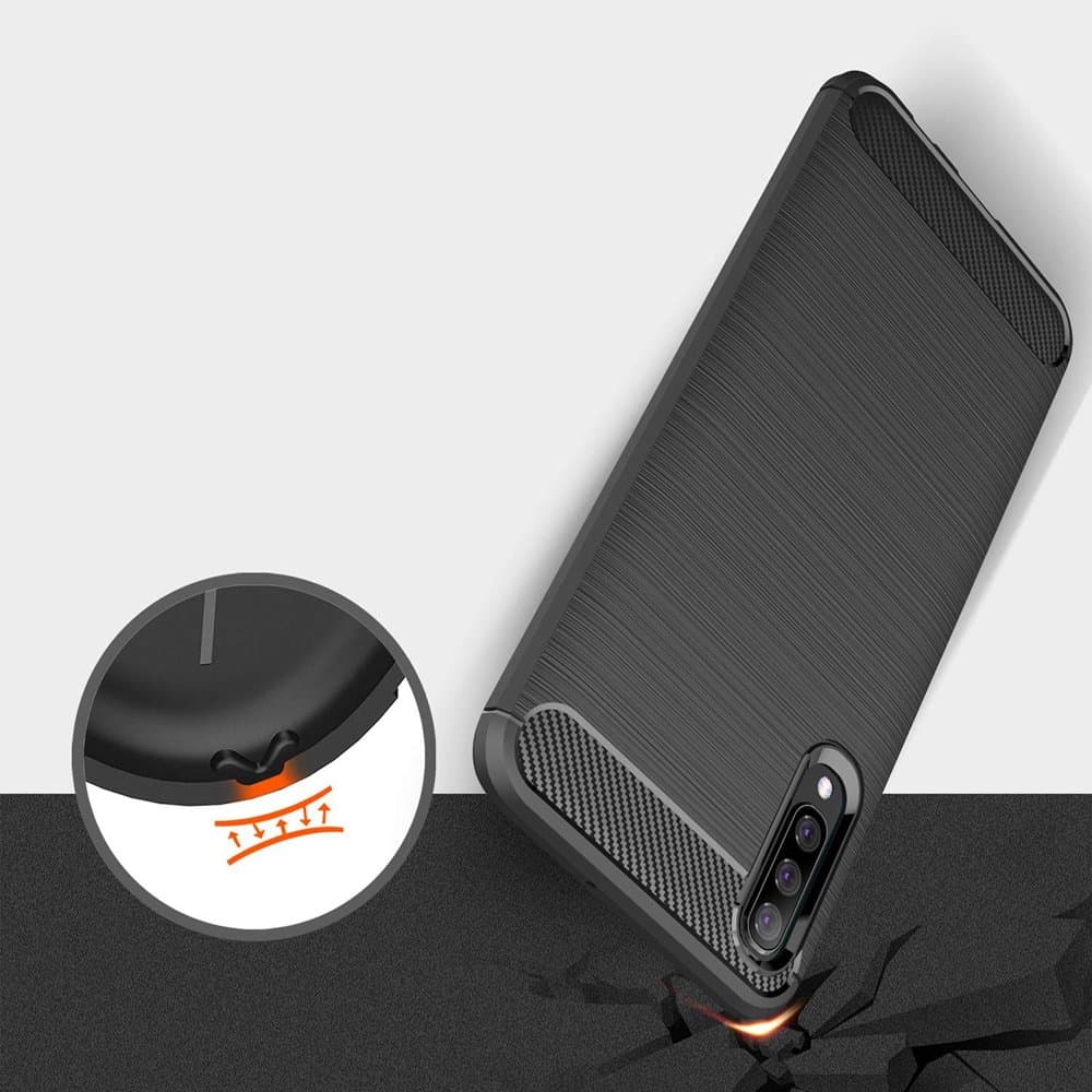 Techsuit Karbon Silikon Samsung A30s A50 A50s Černá - náhled 5
