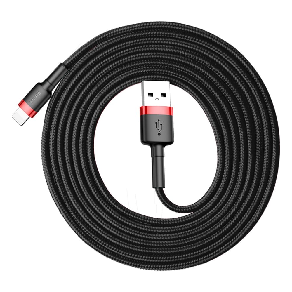 Baseus Datový kabel Cafule USB to Lightning 1.5A 2m Red Black - náhled 5