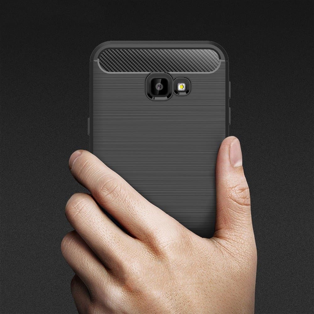 Techsuit Karbon Silikon Samsung Galaxy J4 Plus Black - náhled 5
