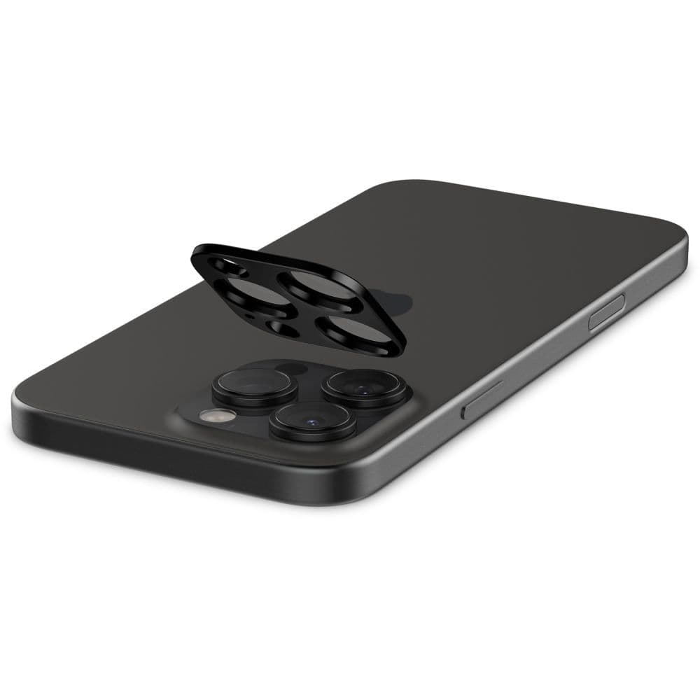 Spigen Optik.tR sklo na kameru (2 ks) iPhone 14/15/16 Pro/Pro Max černá - náhled 5