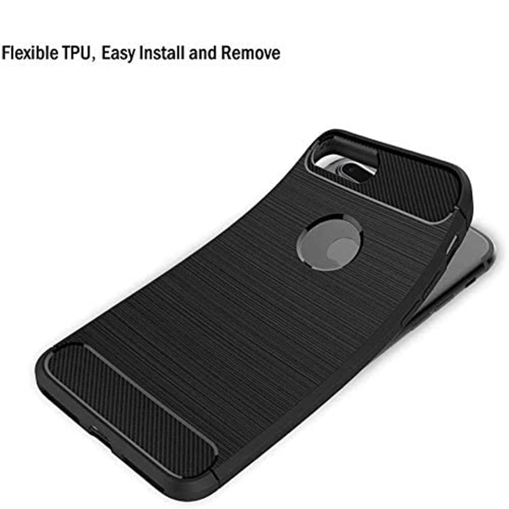 Techsuit Karbon Silikon iPhone 8 Plus Černý - náhled 5