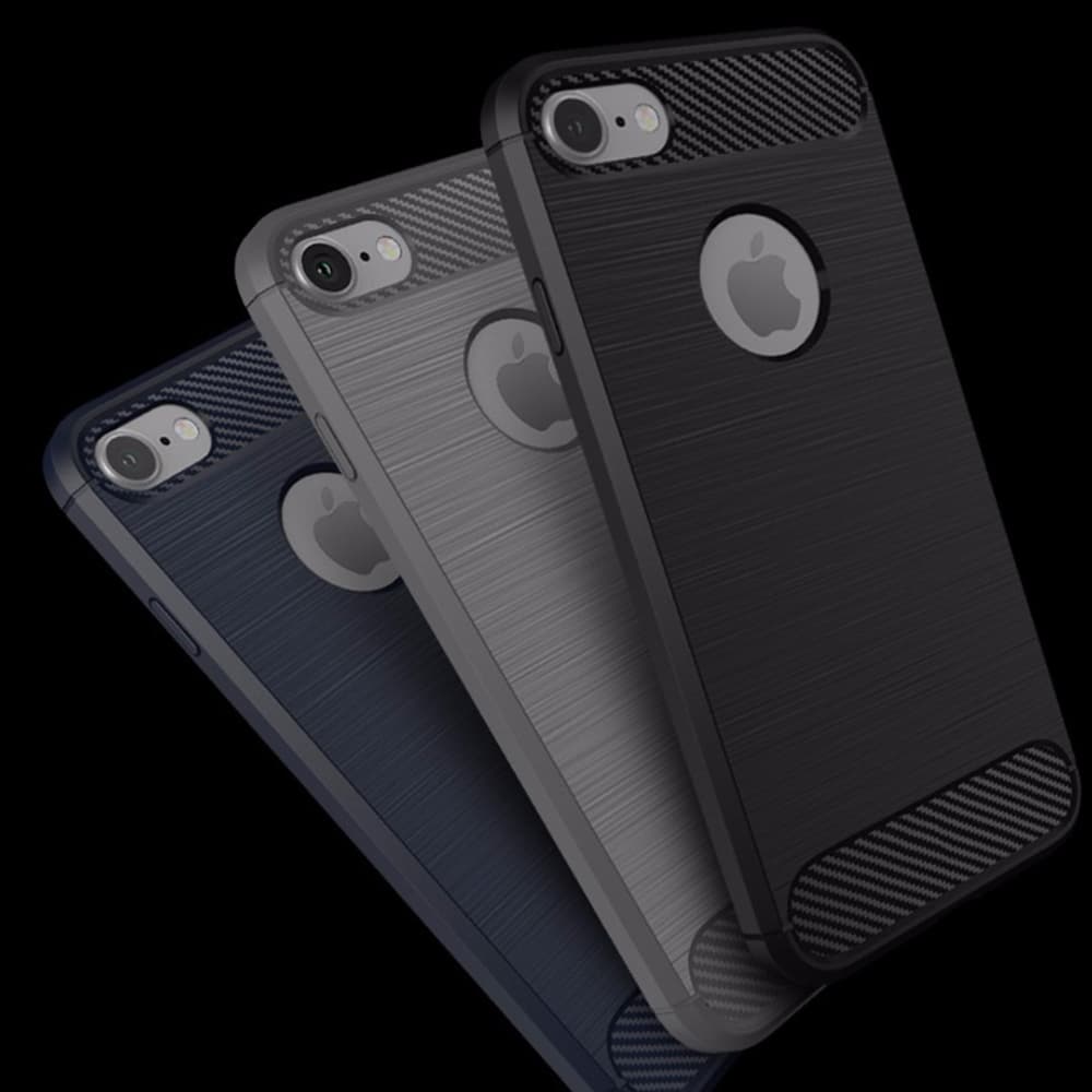 Techsuit Karbon Silikon iPhone 7 iPhone 8 Černý - náhled 5