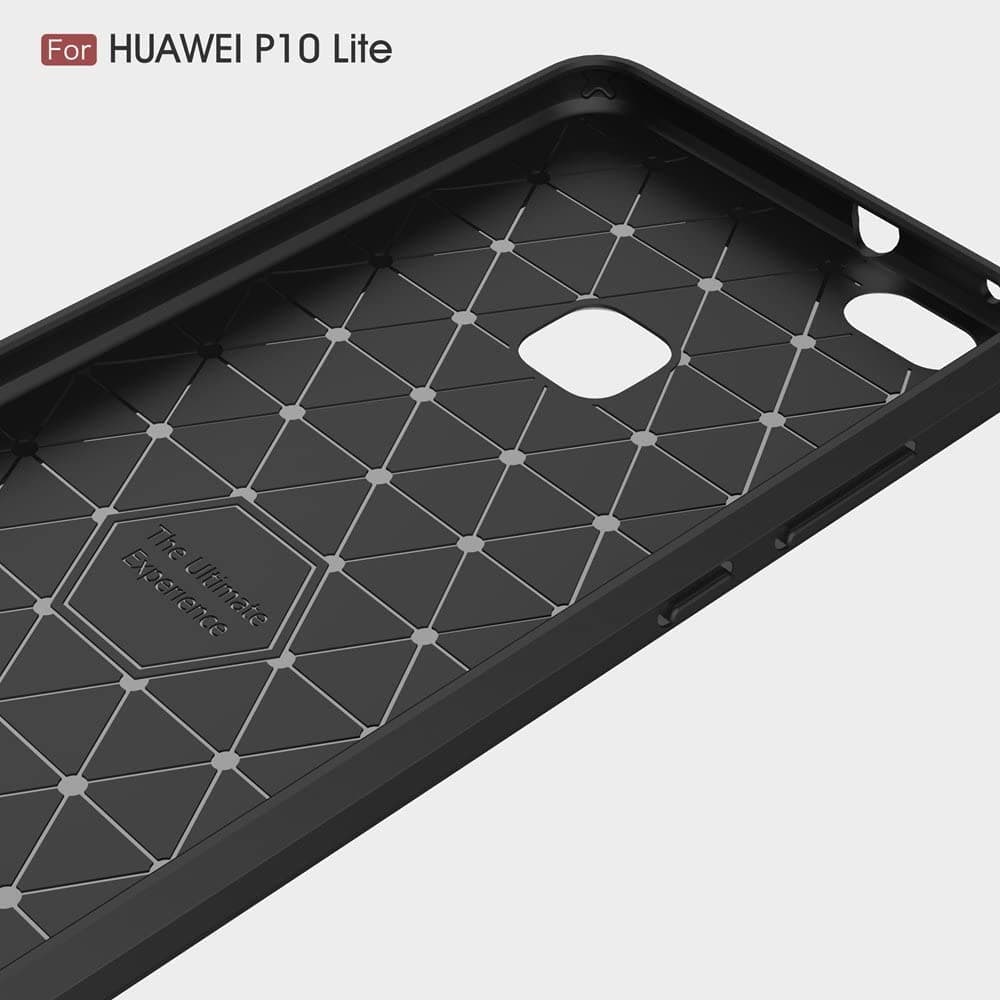 Techsuit Karbon Silikon Huawei P10 Lite Černý - náhled 5