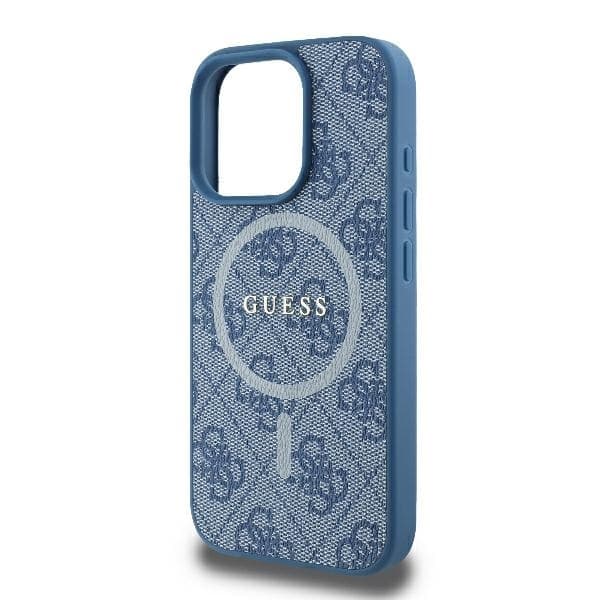 Guess 4G Ring Classic Logo MagSafe iPhone 16 Pro modrá - náhled 5