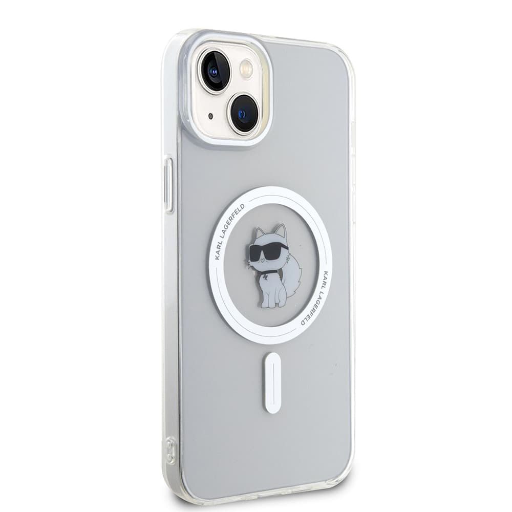 Karl Lagerfeld IML MagSafe iPhone 15 Plus Transparentní Choupette - náhled 5