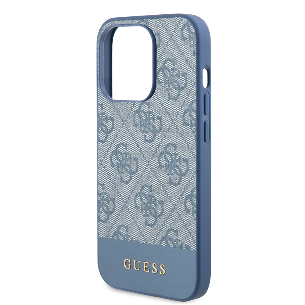 Guess Hardcase 4G Stripe Collection iPhone 15 Pro Modrá - náhled 5