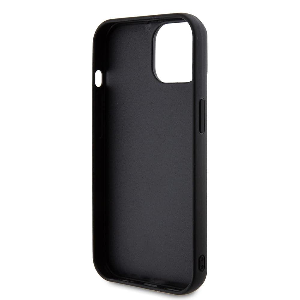 Guess Quilted Metal Logo GUHCP15SPSQSQSK iPhone 15 černá - náhled 5