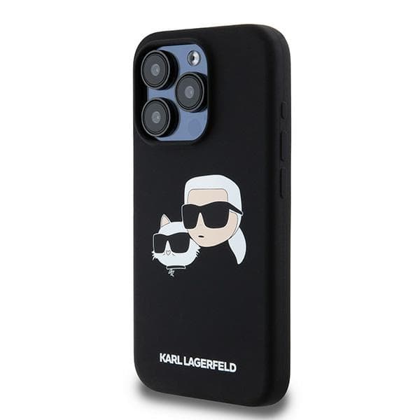 Karl Lagerfeld Silicone MagSafe iPhone 15 Pro Max Karl&amp;Choupette růžová - náhled 5