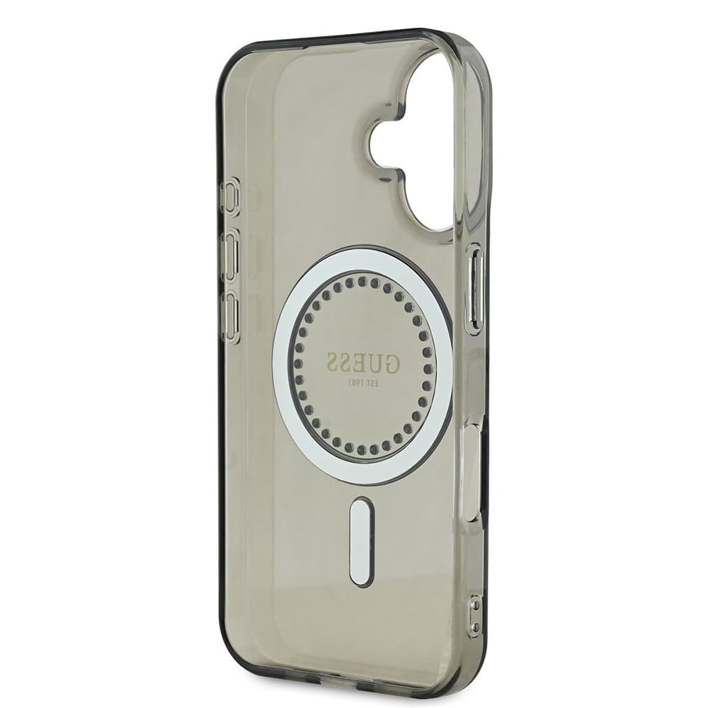 Guess IML Rhinestones MagSafe GUHMP16SPFTDTEK iPhone 16 černý - náhled 5