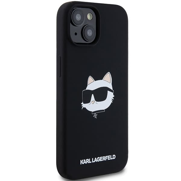 Karl Lagerfeld Silicone MagSafe iPhone 15 Plus Choupette Head fialová - náhled 5