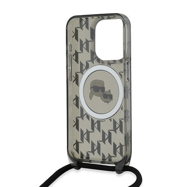 Karl Lagerfeld IML Crossbody MagSafe iPhone 15 Pro Monogram Karl a Choupette Head - náhled 5
