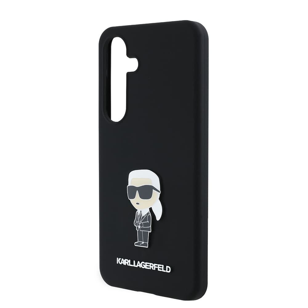 Karl Lagerfeld Silicone pouzdro Samsung Galaxy S24 Ikonik Metal Pin - náhled 5