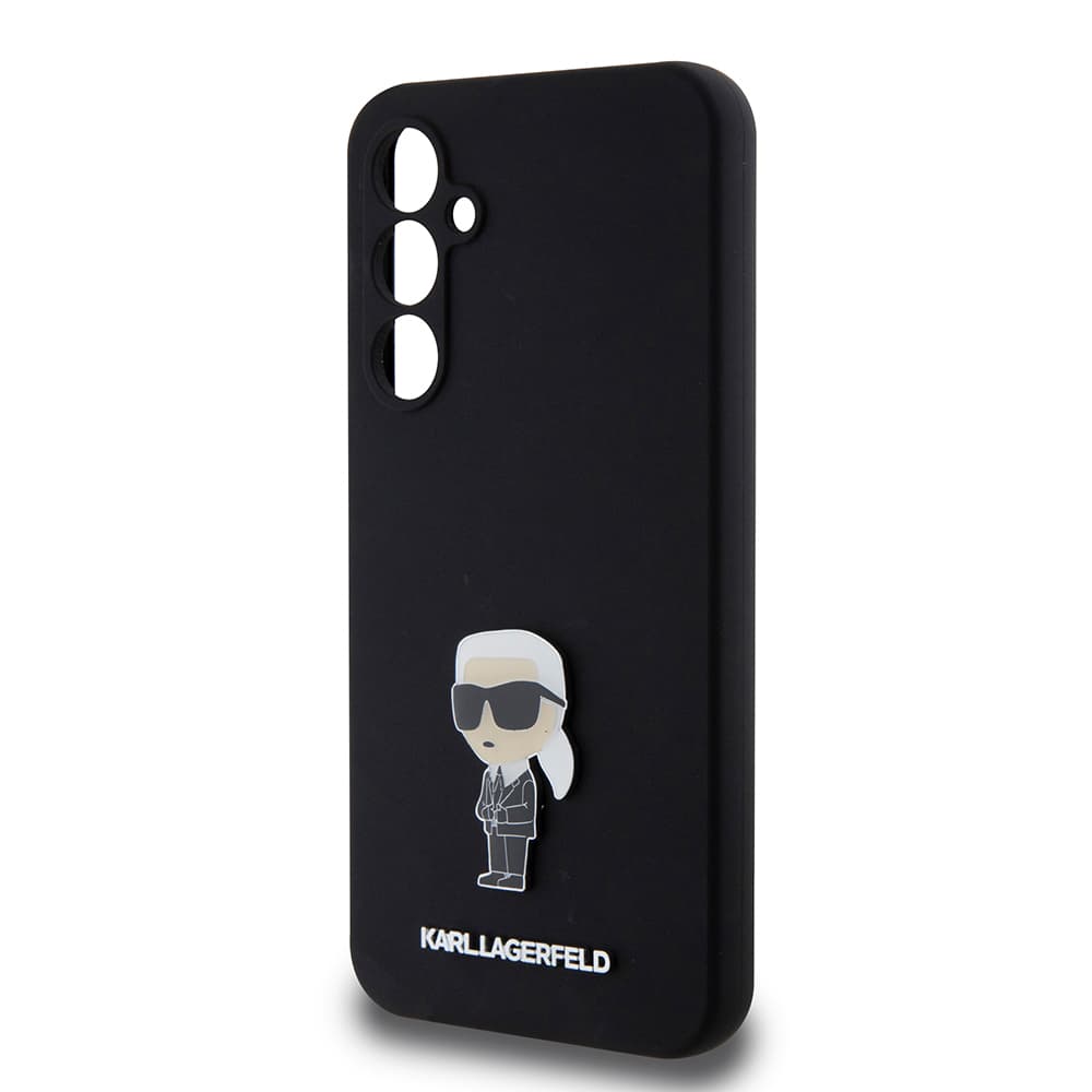 Karl Lagerfeld Silicone Samsung Galaxy S23 FE Ikonik Metal Pin růžová - náhled 5