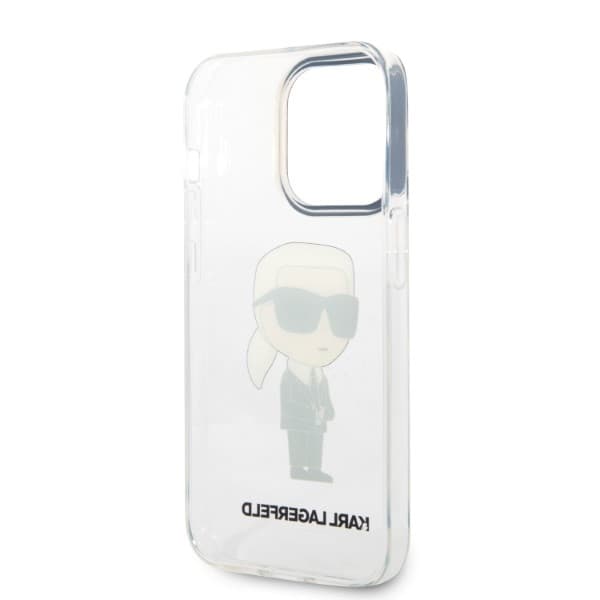 Karl Lagerfeld Hardcase průhledný iPhone 14 Pro Ikonik Karl Lagerfeld - náhled 5