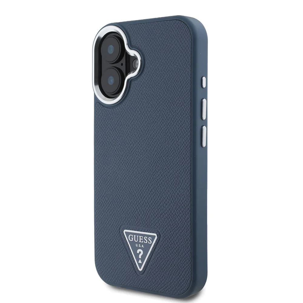 Guess Grained Triangle MagSafe GUHMP16SPGTSPSK iPhone 16 černá - náhled 5