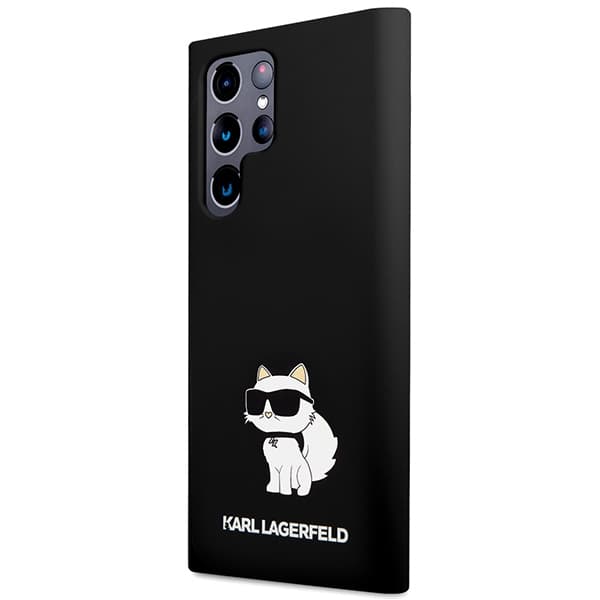 Karl Lagerfeld Silicone pouzdro Samsung Galaxy S24 Ultra Choupette černé - náhled 5