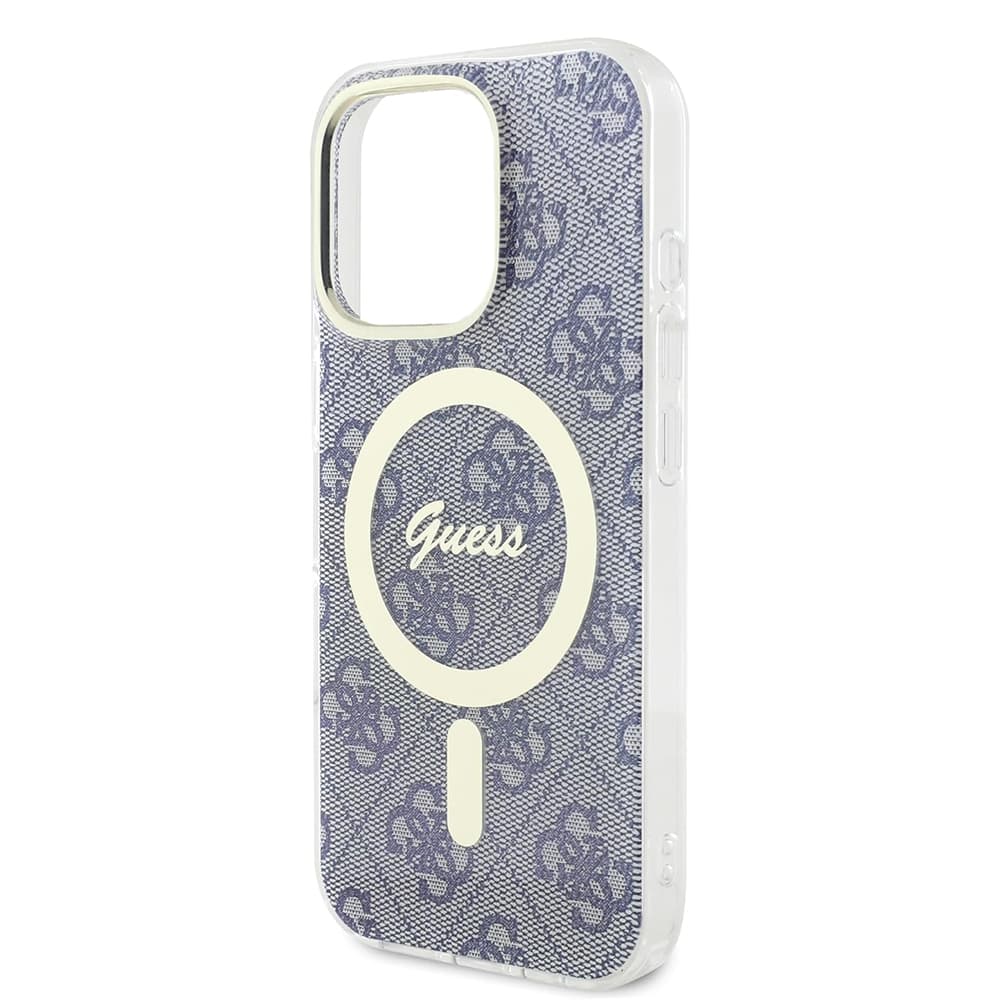 Guess IML 4G MagSafe GUHMP16SH4STB pro iPhone 16 modrá - náhled 5