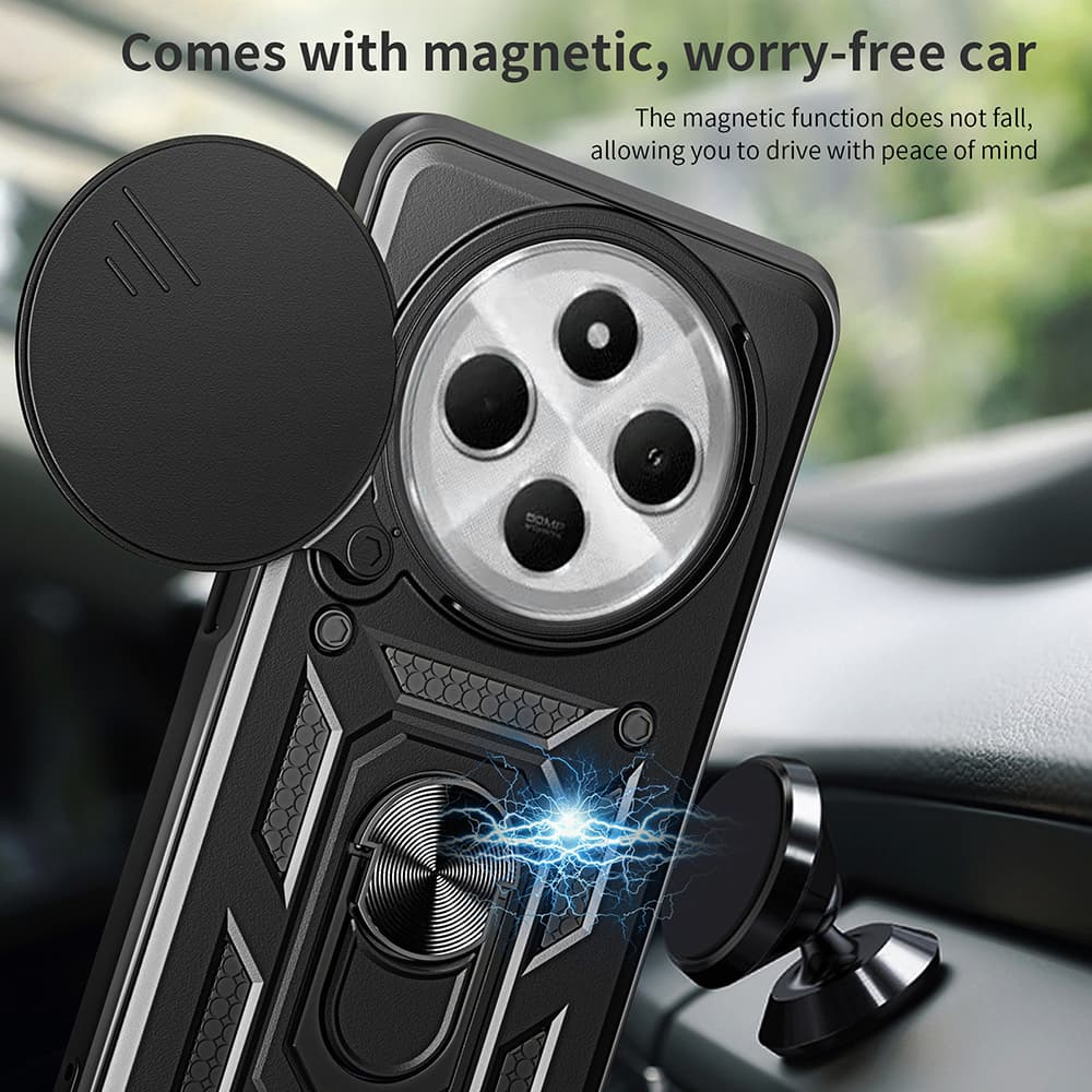 Techsuit CamShield Series pouzdro pro Xiaomi Redmi 14C Poco C75 černé - náhled 5