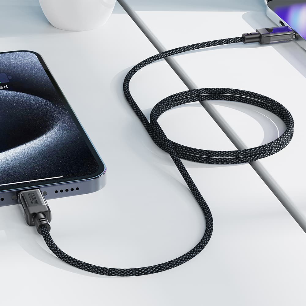 Acefast Datový kabel C12-03 Type-C na Type-C 60W vysokorychlostní nabíjení 1.2m černý - náhled 5