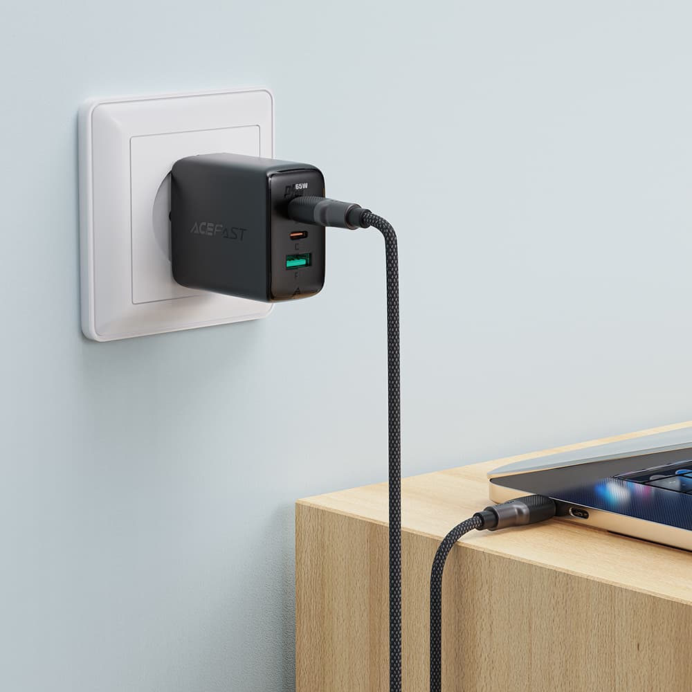 Acefast kabel C10-03 Type-C na Type-C 60W rychlé nabíjení 1.2m černý - náhled 5