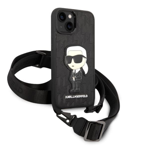 Karl Lagerfeld Hardcase Monogram iPhone 14 Plus Ikonik Patch černá - náhled 5