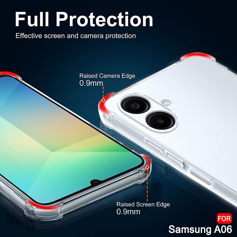 Techsuit nárazuvzdorný průhledný silikon Samsung Galaxy A06 průhledný - náhled 5