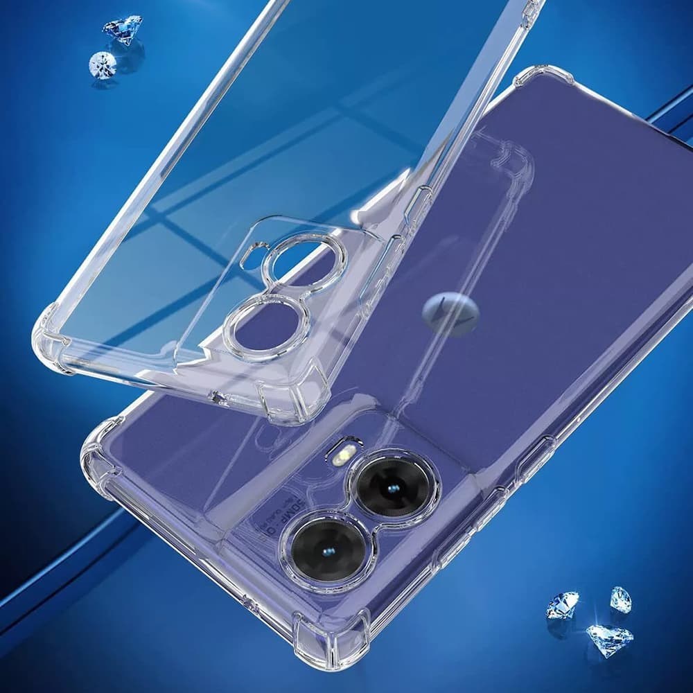 Techsuit silikonové odolné pouzdro Motorola Moto G85 čiré - náhled 5