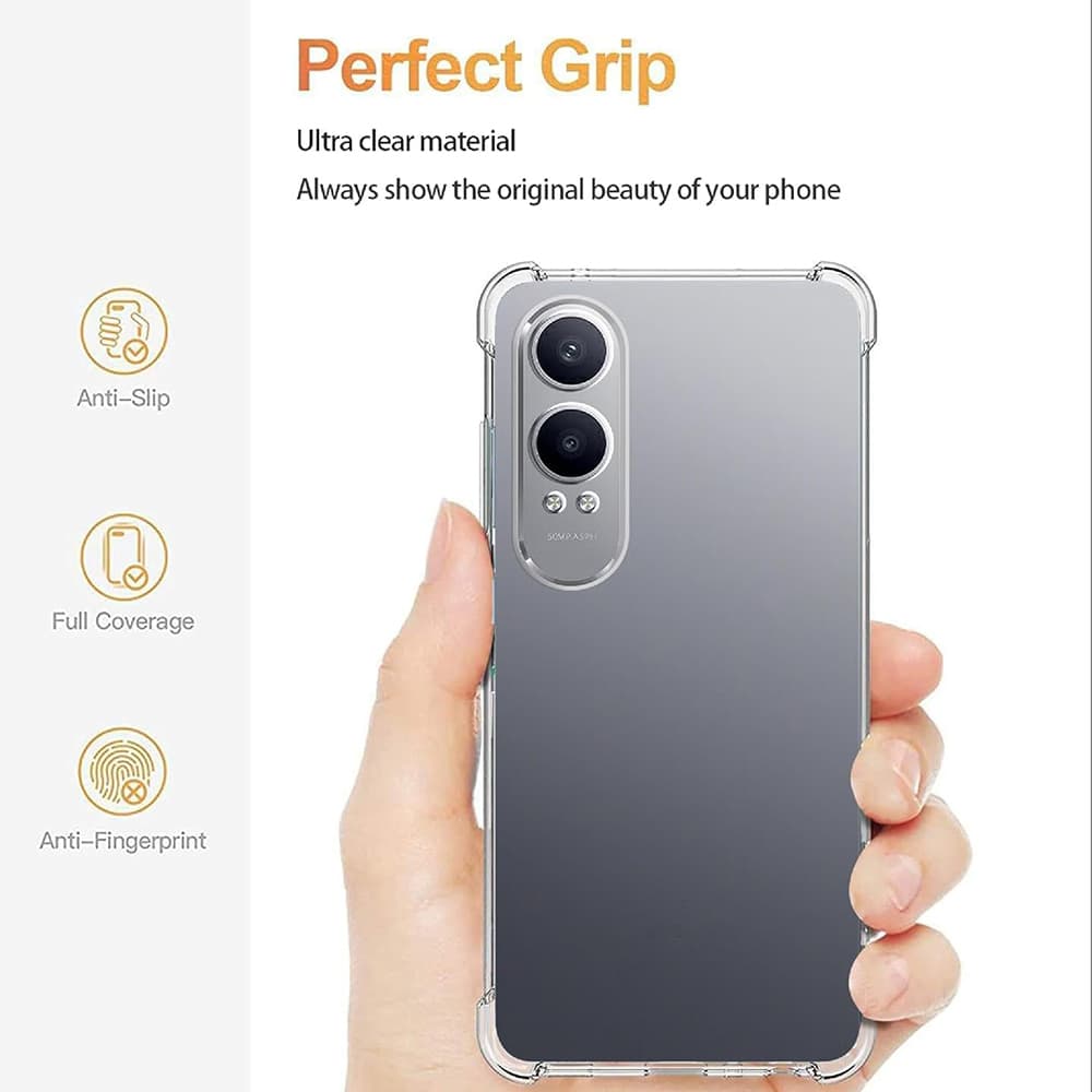Techsuit Nárazuvzdorný Průhledný Silikon OnePlus Nord CE4 Lite Clear - náhled 5