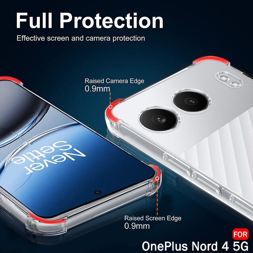 Techsuit Shockproof průhledný silikonový obal OnePlus Nord 4 průhledný - náhled 5