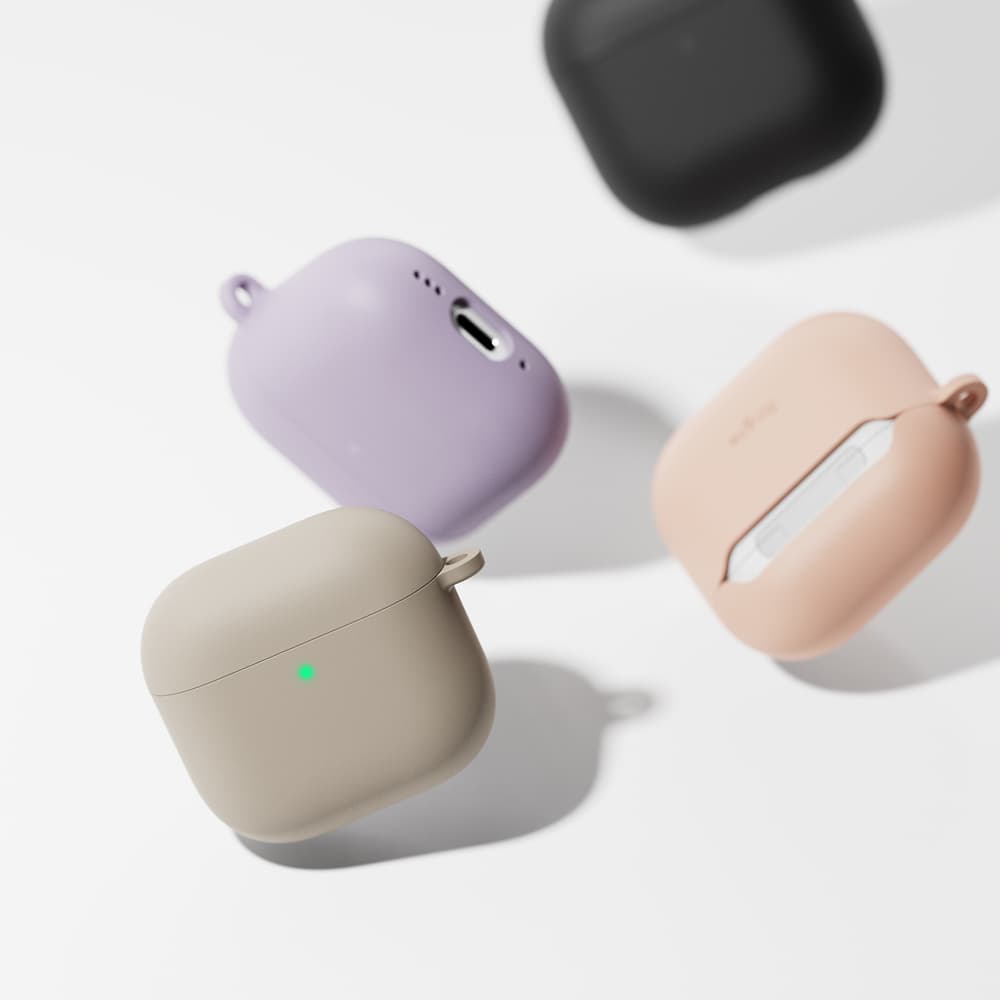 Ringke - silikonové pouzdro - Apple AirPods 4 - světle fialové - náhled 5