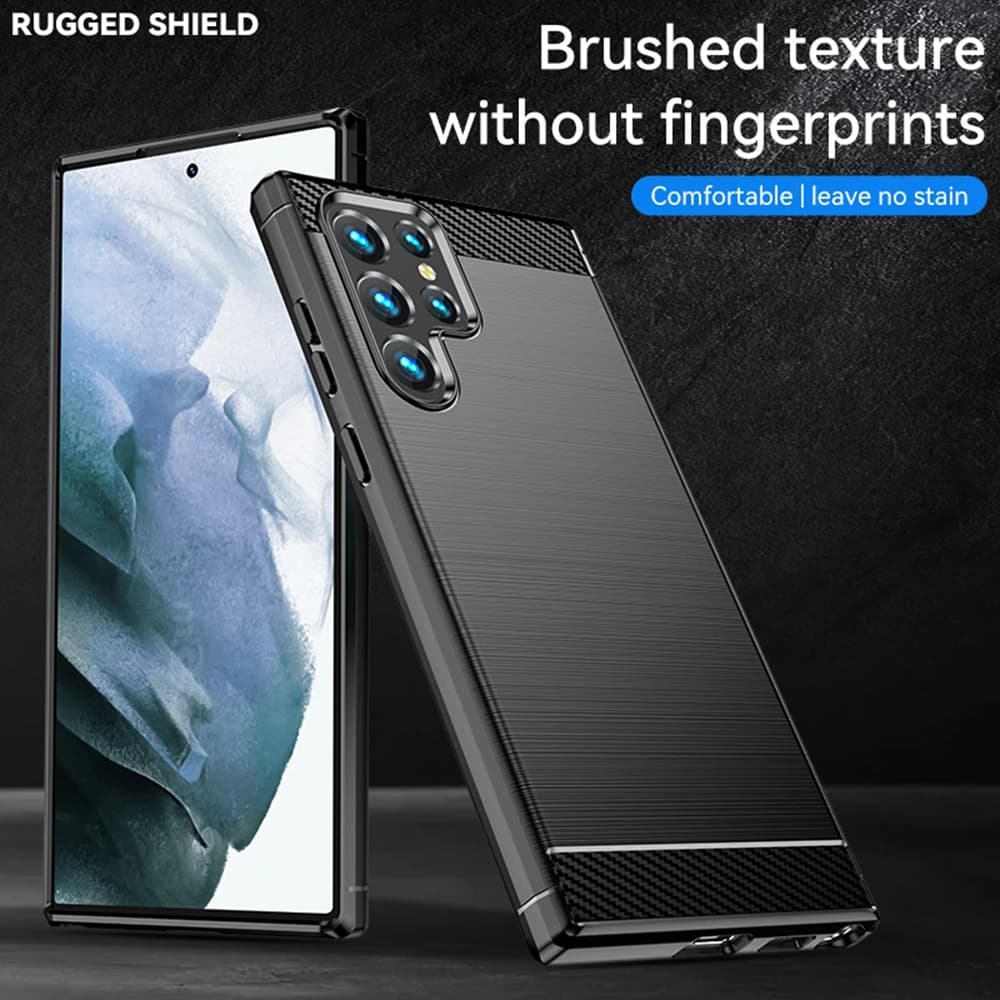 Techsuit Carbon Silicone pro Oppo A40 4G A60 5G černá - náhled 5