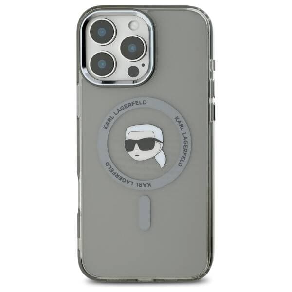 Karl Lagerfeld IML MagSafe iPhone 16 Pro Metalová Karlova hlava - náhled 5