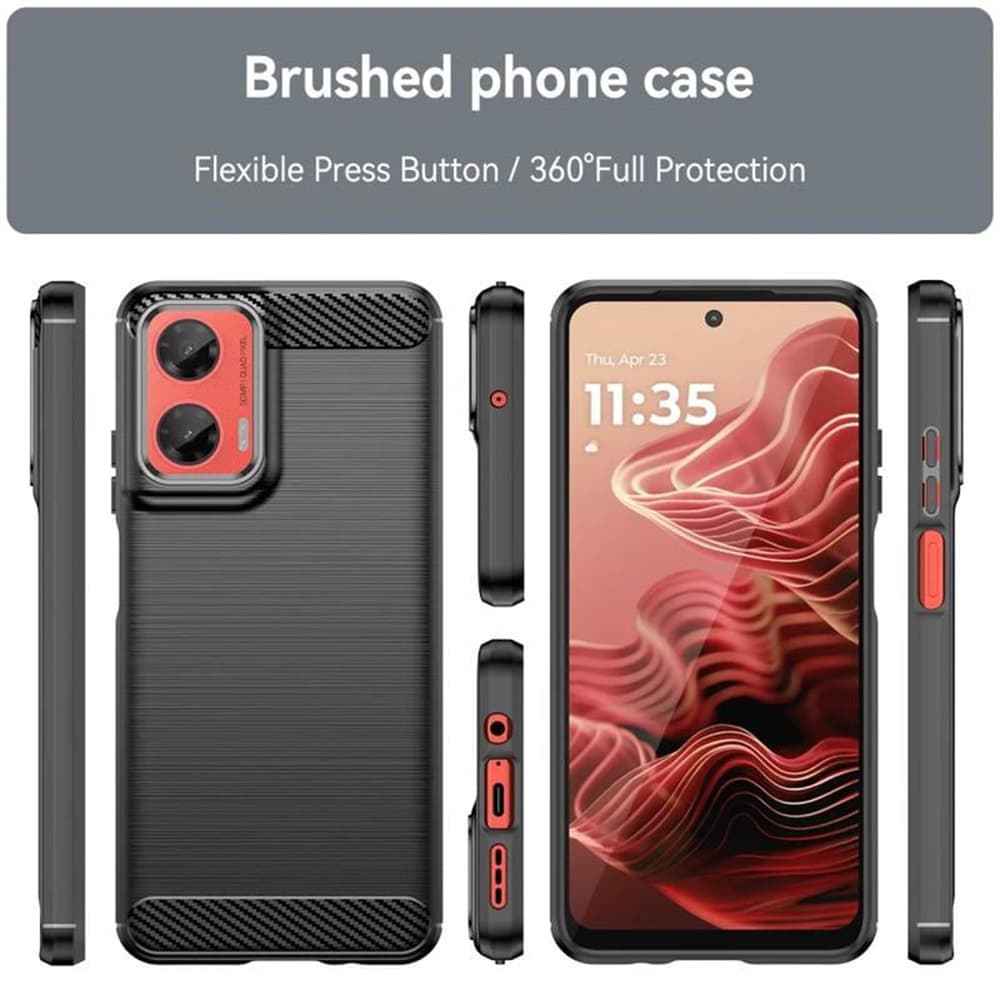Pouzdro Techsuit Carbon Silicone pro Motorola Moto G35 modré - náhled 5