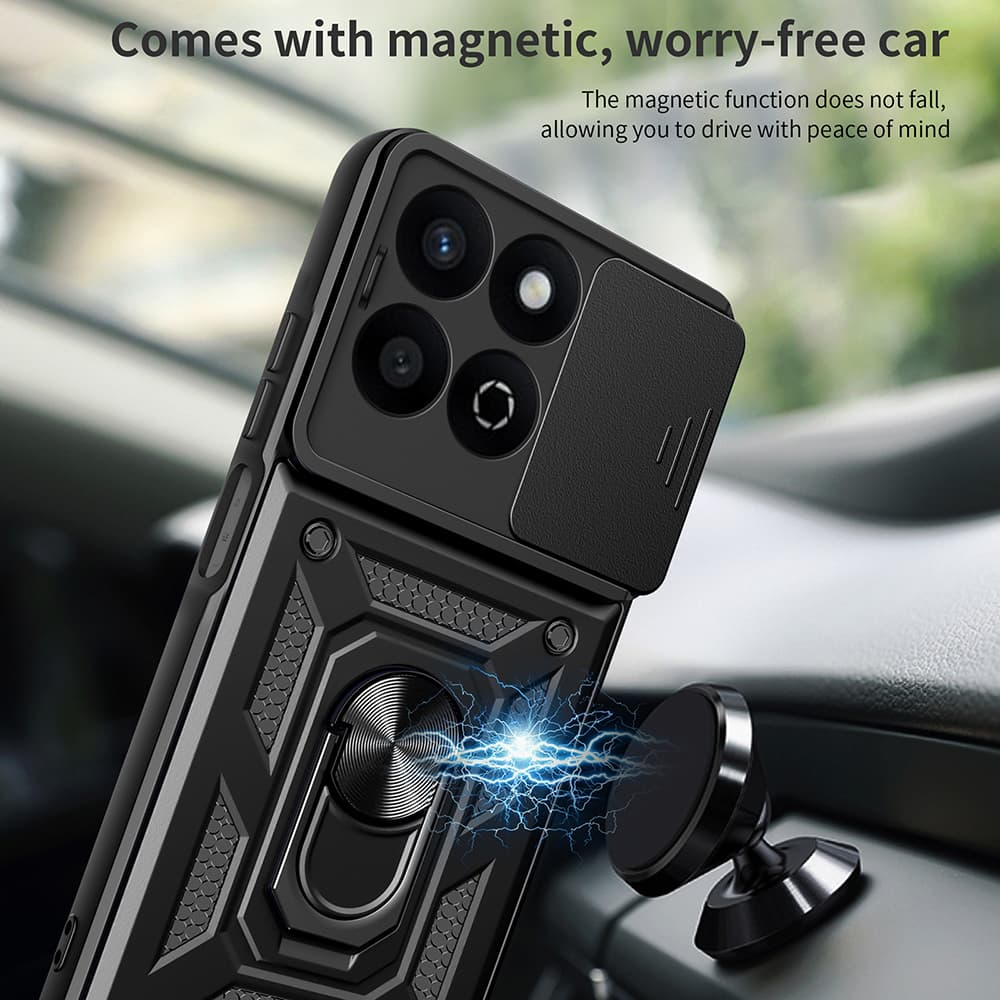 Techsuit CamShield Series Honor 200 Smart X7c černý obal - náhled 5