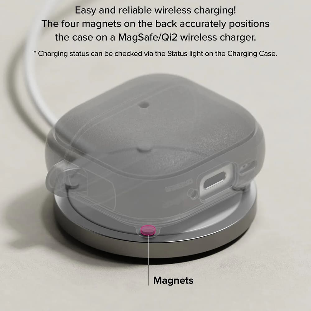 Ringke ochranné pouzdro Onyx Magnetic pro AirPods 4 teplá šedá - náhled 5