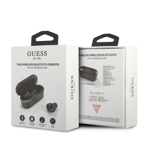 Guess bezdrátová sluchátka GUTWST31EK černá Bluetooth 5.0 TWS USB-C LED IPX4 - náhled 5
