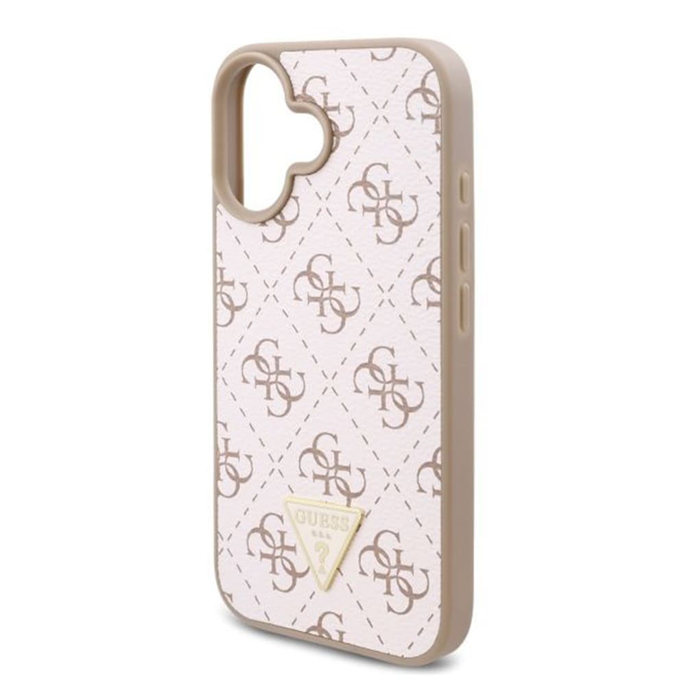 Guess Hardcase 4G Triangle Metal Logo iPhone 16 Plus bílý - náhled 5