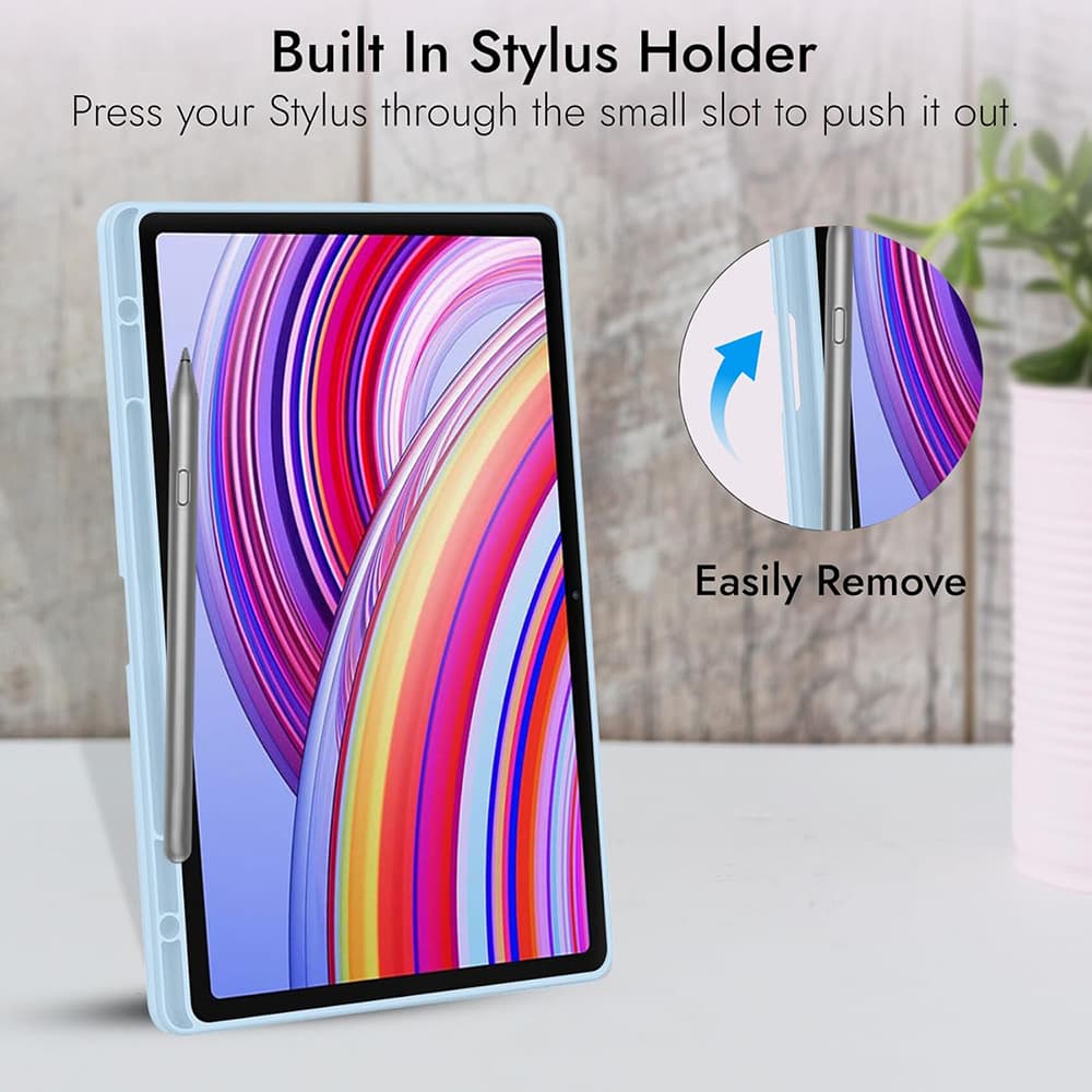 Techsuit Flex Trifold s držákem tužky Xiaomi Redmi Pad Pro Fialová - náhled 5