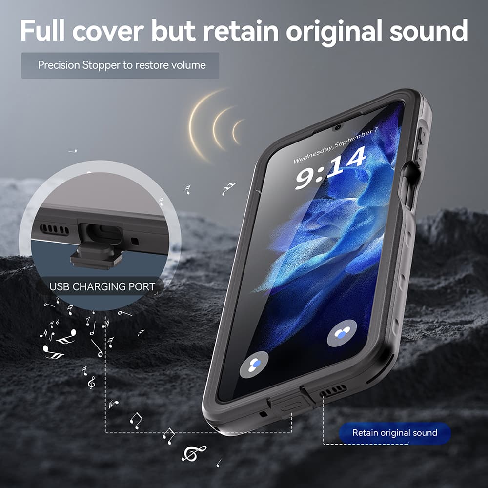 ShellBox Vodotěsné pouzdro IP68 Samsung Galaxy A16 4G A16 5G černé - náhled 5