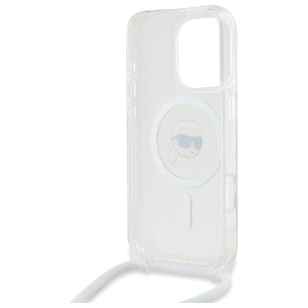 Karl Lagerfeld IML Crossbody MagSafe iPhone 16 Pro Max průhledný Karl Head - náhled 5