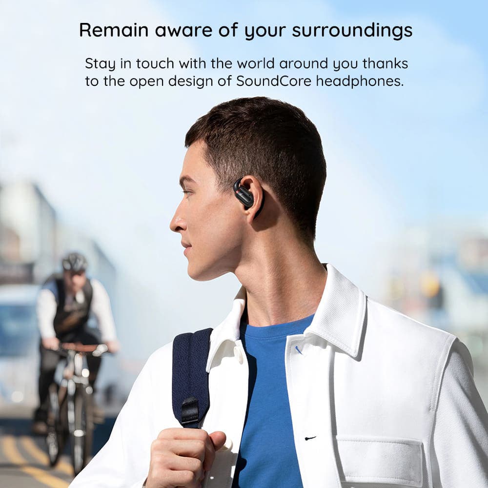 Anker bezdrátová sluchátka SoundCore V20i pro sport Bluetooth 5.3 IP55 bílá - náhled 5