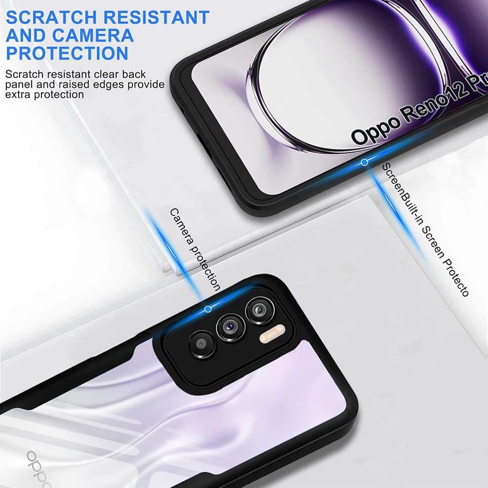 Techsuit ColorVerse 360 Series s ochranou displeje pro Oppo Reno12 Pro černý - náhled 5