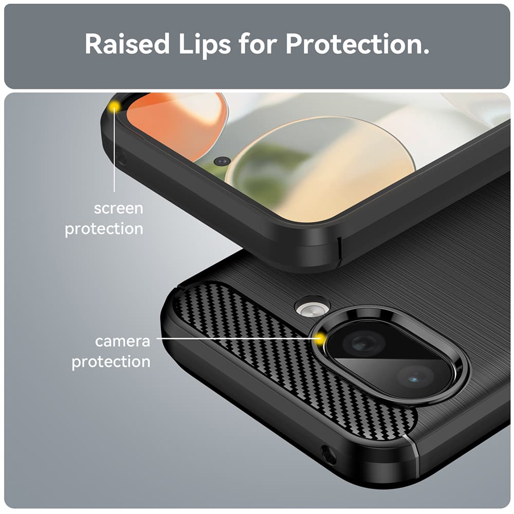 Techsuit Carbon Silicone pro Google Pixel 9a modrá - náhled 5