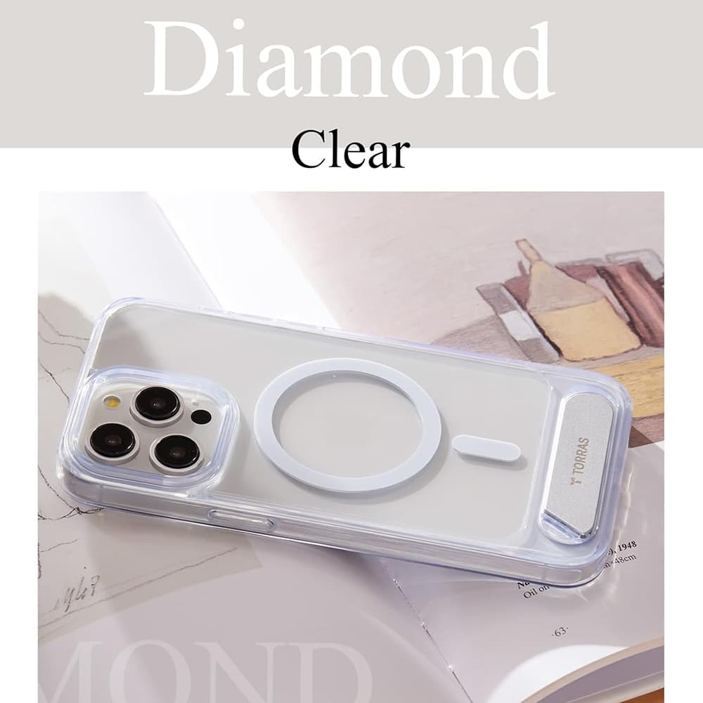 Torras Pstand MagSafe pro iPhone 15 Pro Max průhledný - náhled 5
