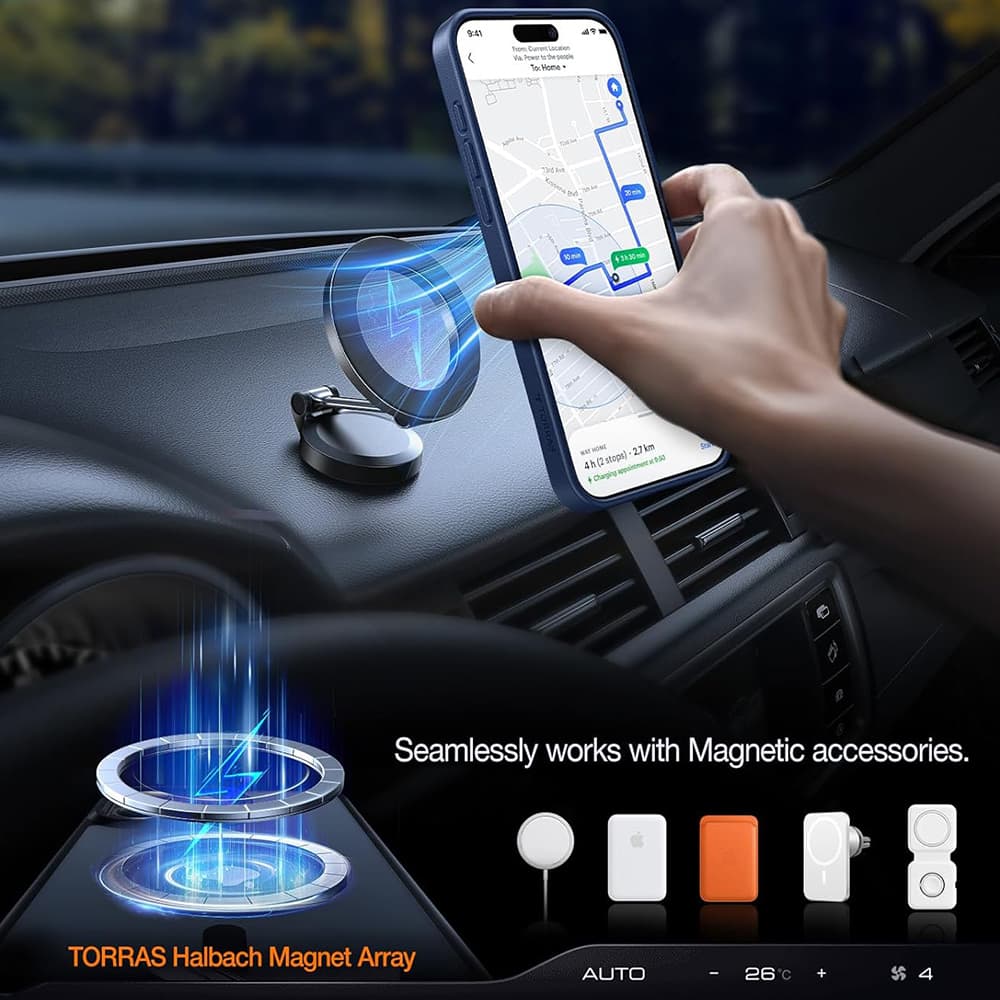 Torras Pstand MagSafe pro iPhone 15 Pro Max námořnická modrá - náhled 5