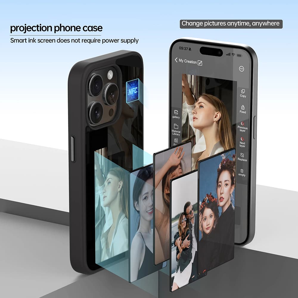 Techsuit SmartScreen NFC pro iPhone 16 Plus černý - náhled 5
