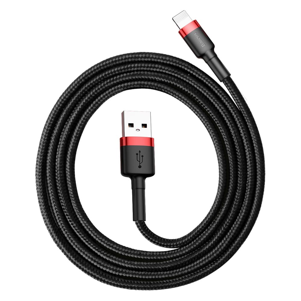 Baseus Kabel Cafule USB na Lightning 2.4A 1m Červenočerný - náhled 5