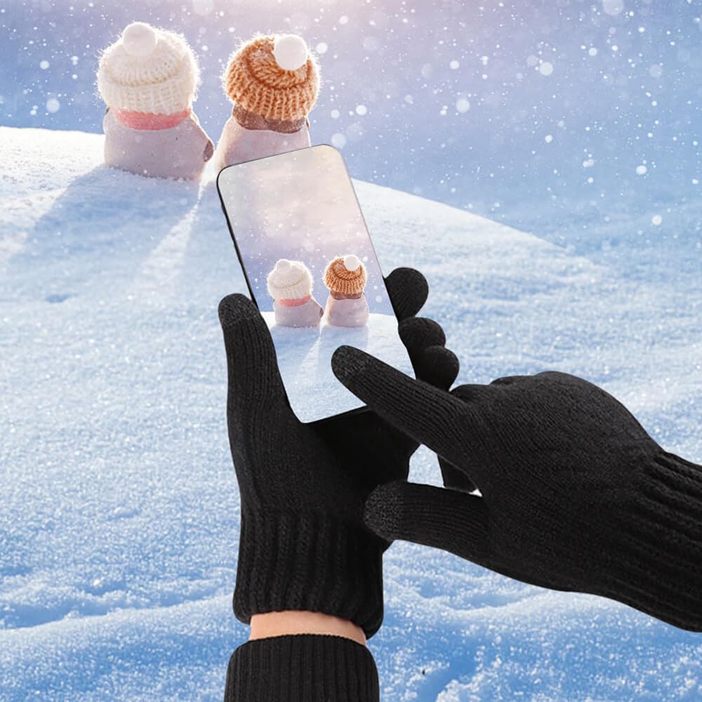 Techsuit Gloves ST0015 z alpaka vlny velikost 21 cm černé - náhled 5