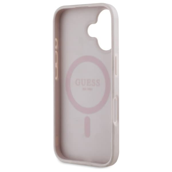 Guess Hardcase 4G Flower Print MagSafe iPhone 16 růžová - náhled 5
