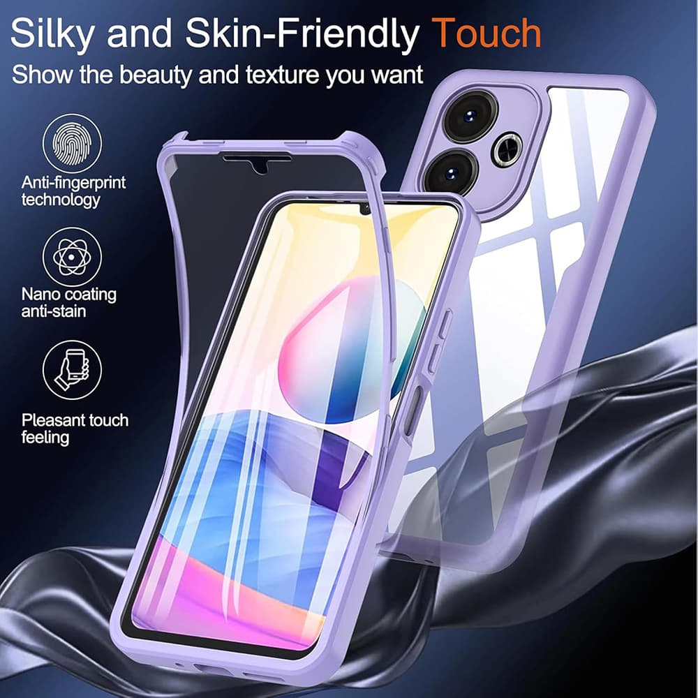 Techsuit ColorVerse 360 Series Ochranné sklo Xiaomi Redmi Note 14 Pro 5G růžová - náhled 5
